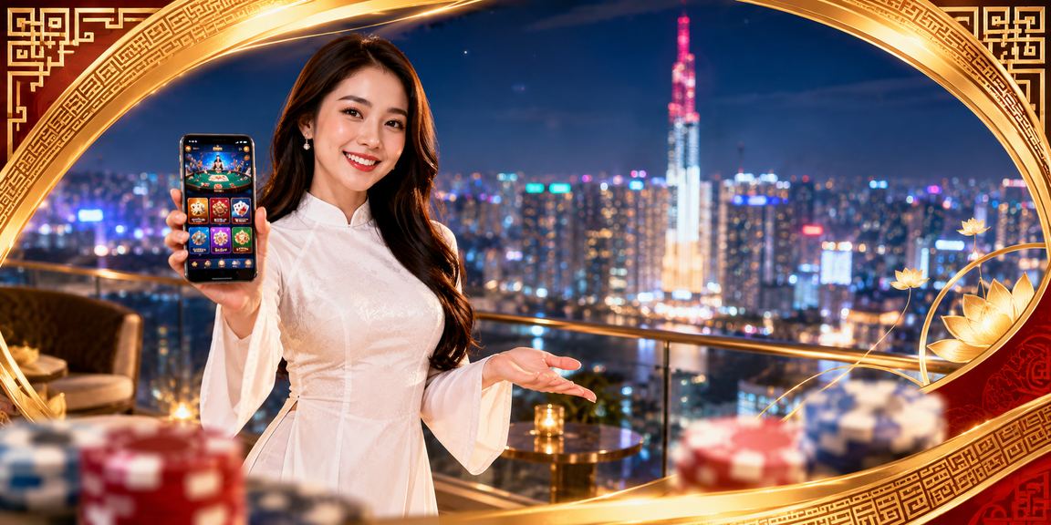 Người chơi tại TP.HCM kết hợp xem thể thao và chơi bài trực tuyến trong trang phục áo dài