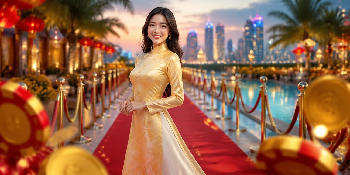 Người chơi nhận hoàn tiền và ưu đãi thể thao tại Nha Trang trong trang phục áo dài truyền thống