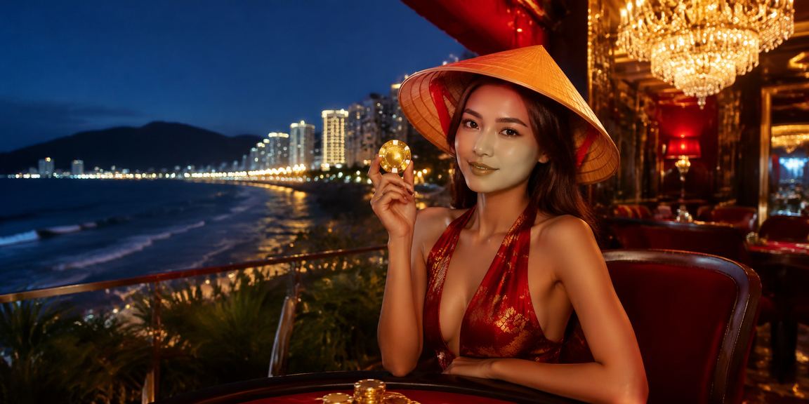 Cảnh biển Vũng Tàu về đêm với ánh sáng lung linh hòa quyện